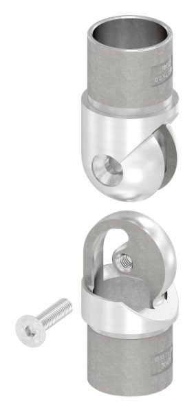 Gelenkstueck V2A fuer Rohr Ø 33-7 x 2-0 mm hohl fuer Kabel zum Stecken-88-1156255-320.33