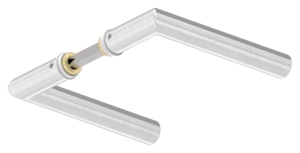 Tuerdruecker-Paar V2A Edelstahl fuer Kastendicke 30-60 mm mit 8 mm Vierkantstift-11-3945.4