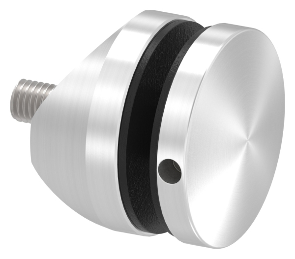 Glaspunkthalter Ø 52 mm fuer Anschluss- flach - Ø 48-3 mm V2A - V4A-10-GPH52-5.2