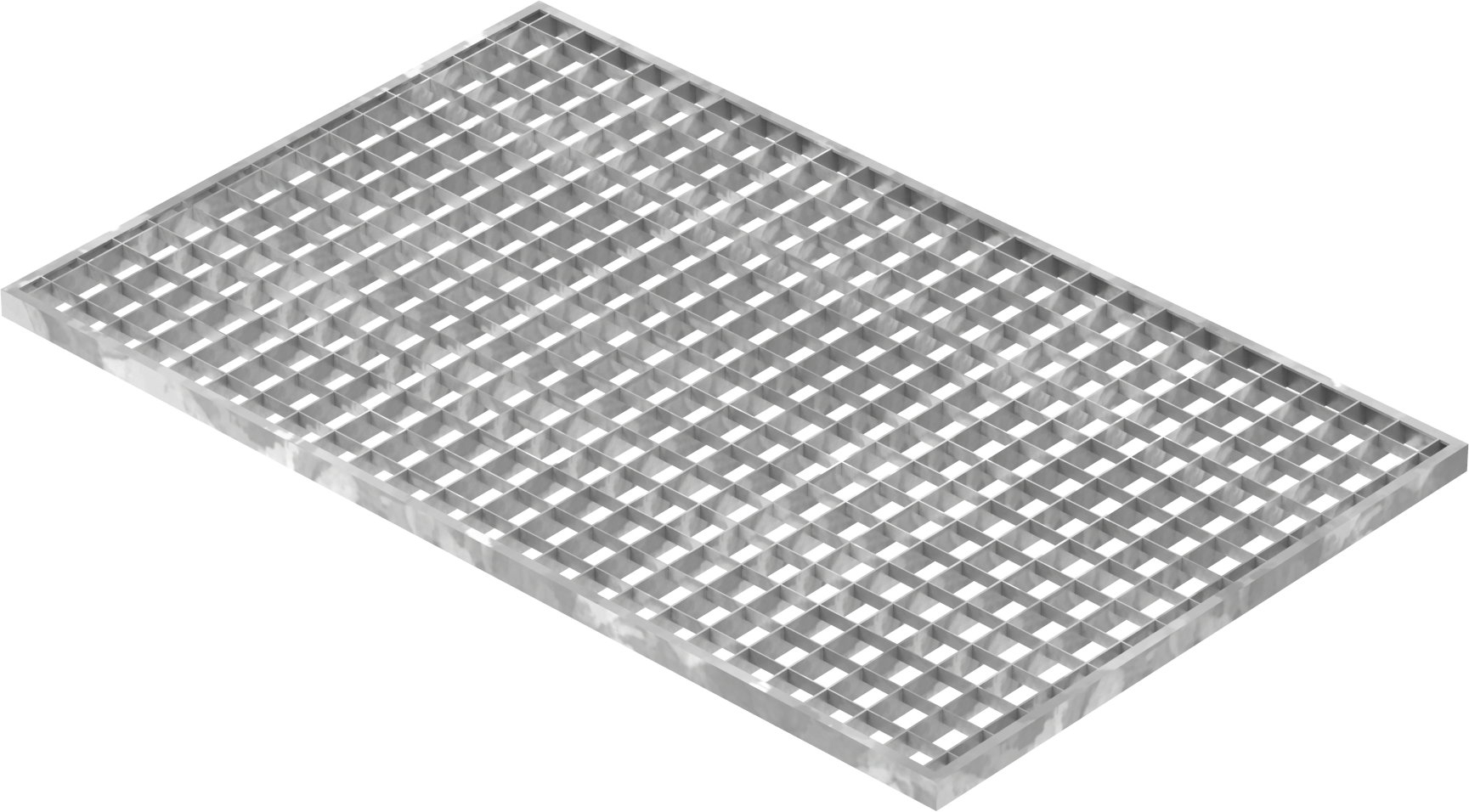 Lichtschachtrost Baunormrost - Masse-  490x790x20 mm 30-30 mm - aus S235JR -St37-2- im Vollbad feuerverzinkt-23-49793020.7