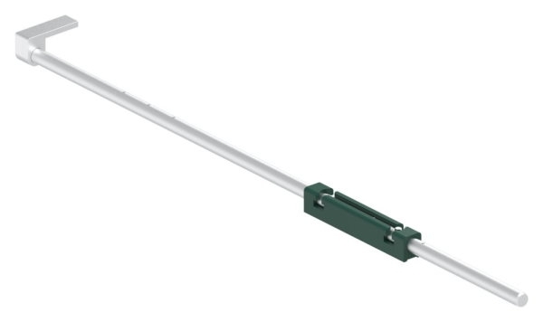 Bodenriegel XL mit Laenge 1000mm- zum Anschrauben- RAL 6005 moosgruen-88-1156711-ALU.6005