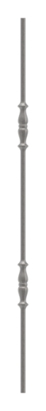 Zwischenstab - Laenge- 900 mm - Material- 14 mm - rund- gehaemmert - Stahl S235JR- roh-30-1112.8