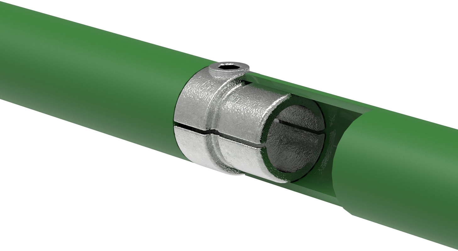 Rohrverbinder Verbindungsstueck innen Ø 33-7 mm -1- - Temperguss verzinkt - 150B34-150B34