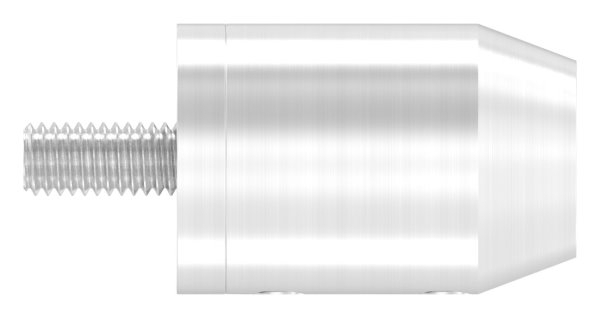 Querstabhalter V2A Edelstahl – Anschluss FLACH passend fuer Rundstaebe 10 mm zum Verbinden -Stoss- inkl- Schrauben-11-1640.4