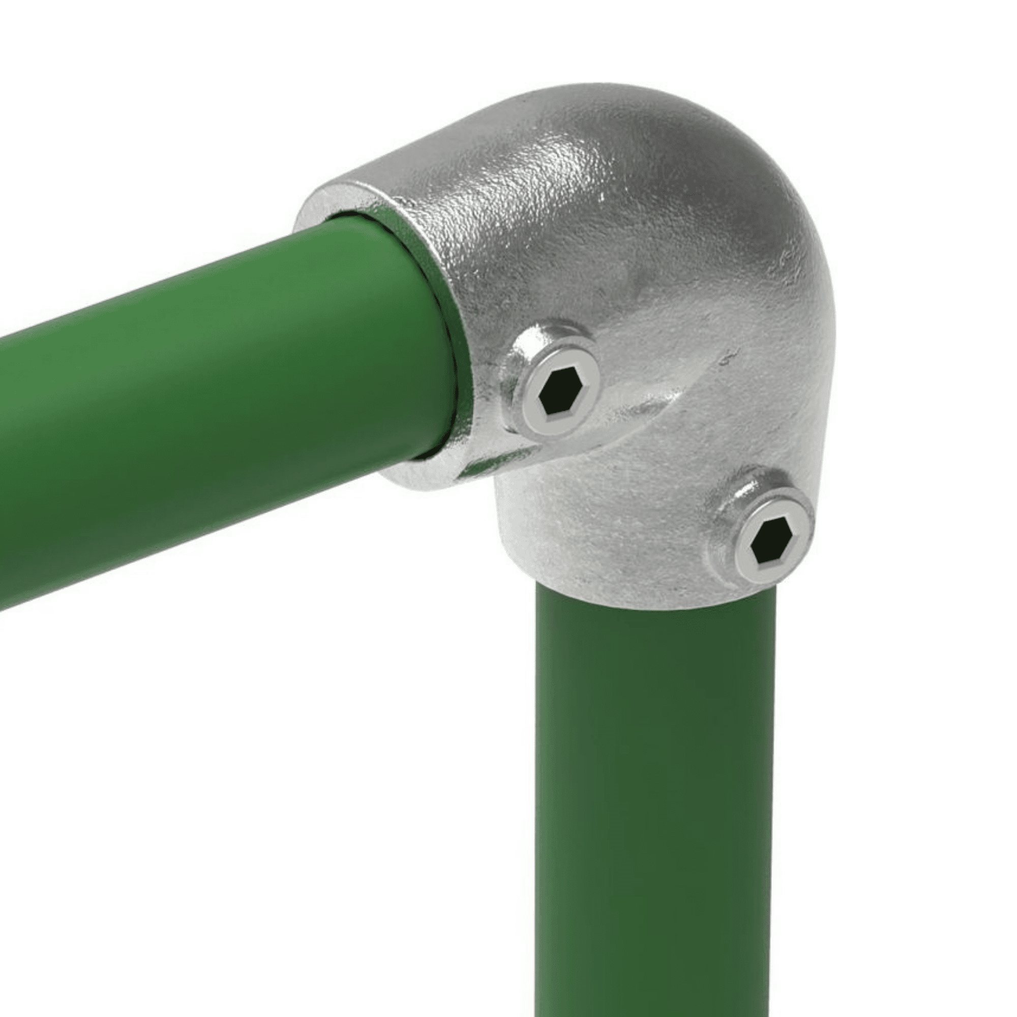 Rohrverbinder Bogen 90° verstellbar 0-11° Ø 33-7 mm -1- - Temperguss verzinkt - 154B34-154B34