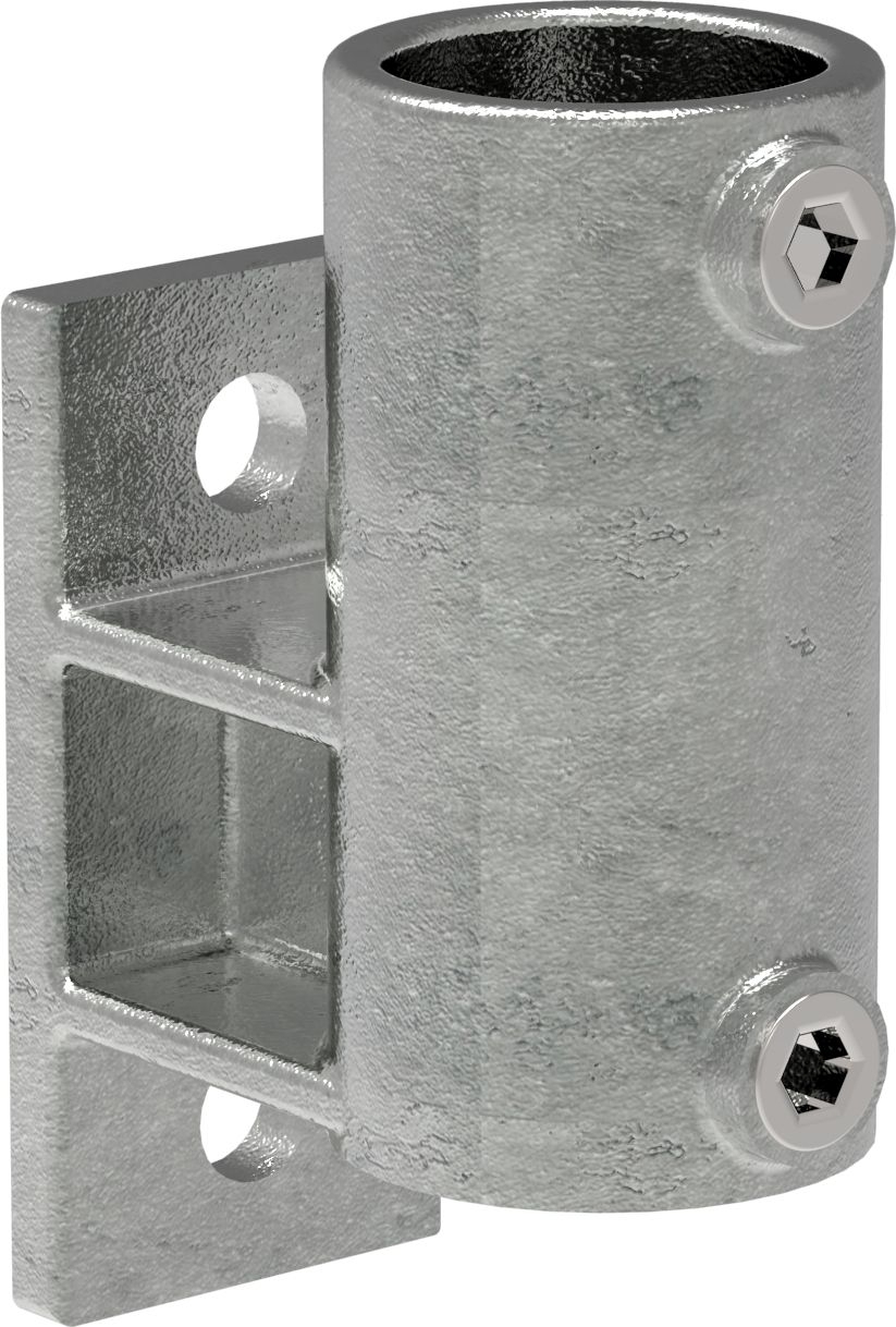 Rohrverbinder - Wandhalter Platte vertikal - 144B34 - 33-7 mm - 1- - Feuerverzinkt u. Elektrogalvanisiert-144B34