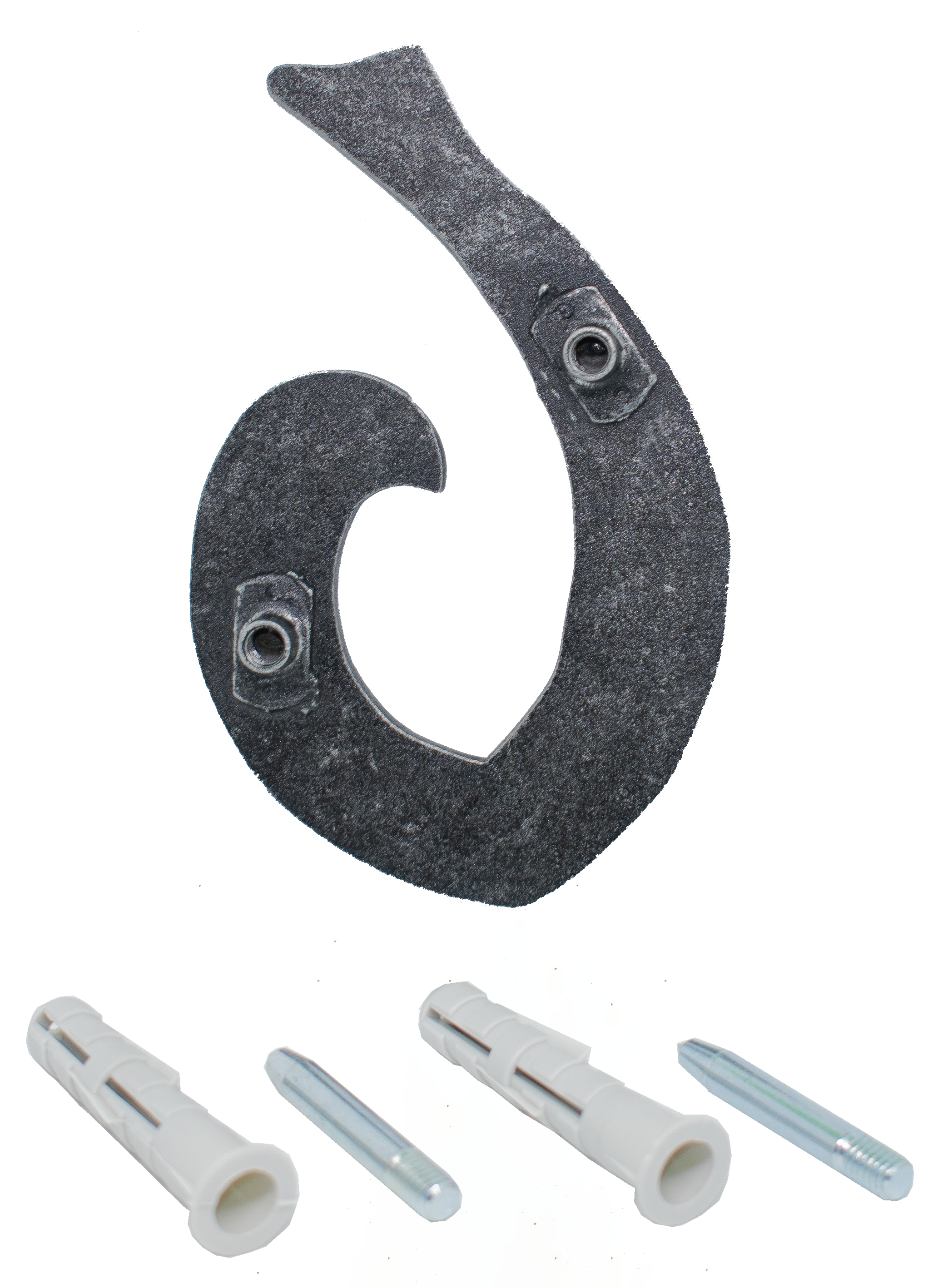 Hausnummer 6 - Abmessung 12x8 cm - Material 4 mm gehaemmert - Stahl -Roh- S235JR-30-3116.8