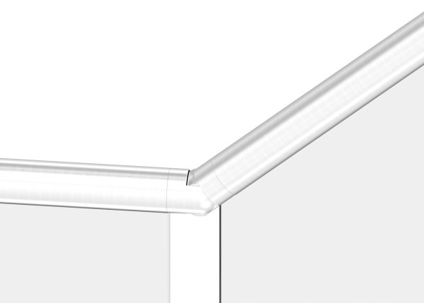 Verbinder flexibel - aufwaerts 25-55° - fuer Nutrohr Ø 42-4 mm - V2A-12-2307.4