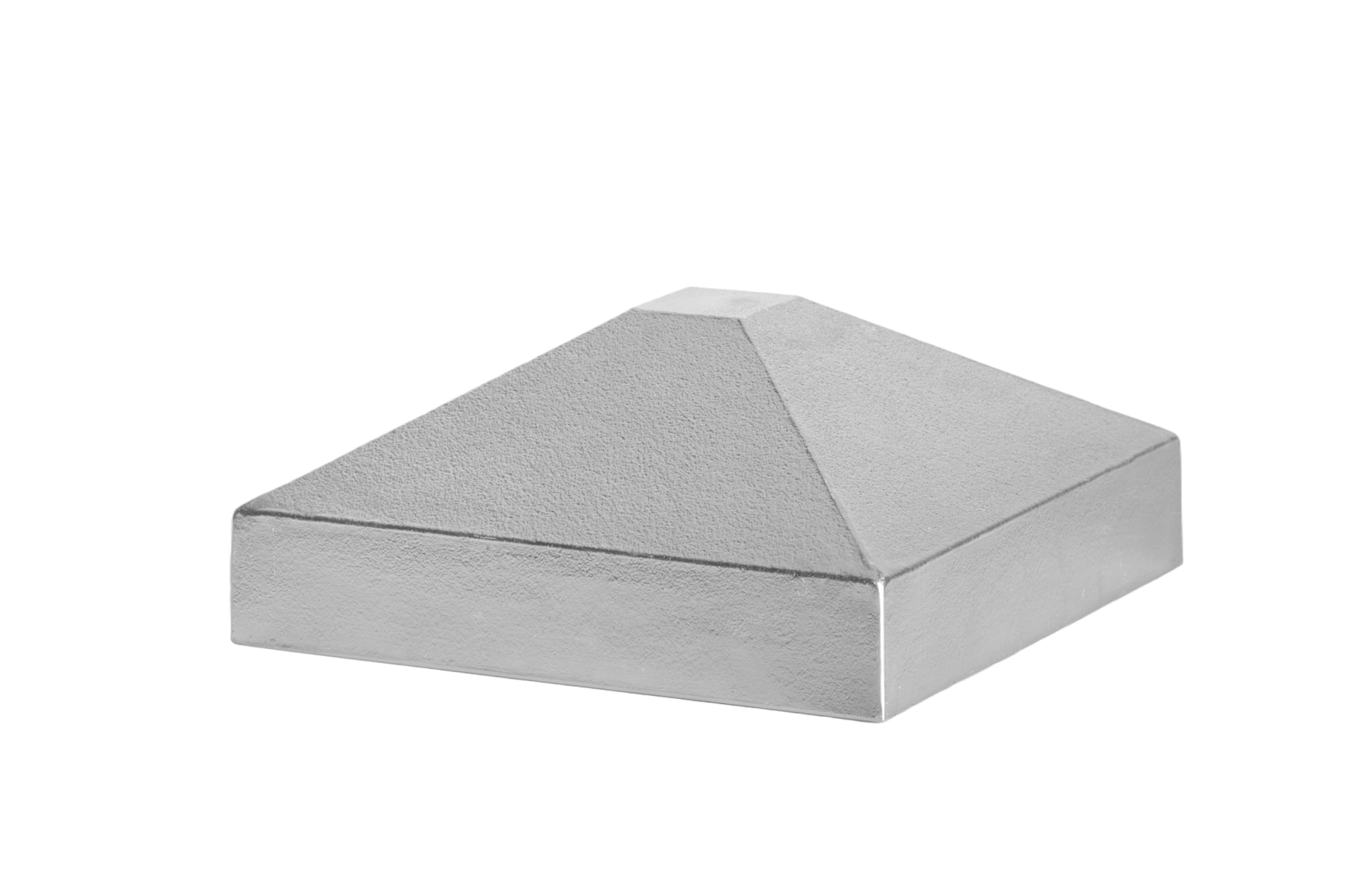 Pfostenkappe Aluminium fuer 100x100 mm Pfosten Pyramidenform natur-89-11FGC100X10003N-A.4