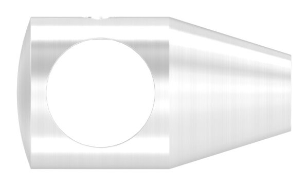 Querstabhalter V2A Edelstahl – konisch -Design- mit M6 Gewinde fuer Rundstaebe 14 mm-11-1082.4