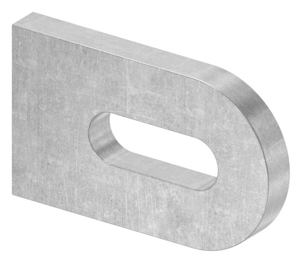 Anschweisslasche - Masse- 50x30x6 mm - Langloch- 25x9 mm - Stahl -roh- S235JR-30-3557.8