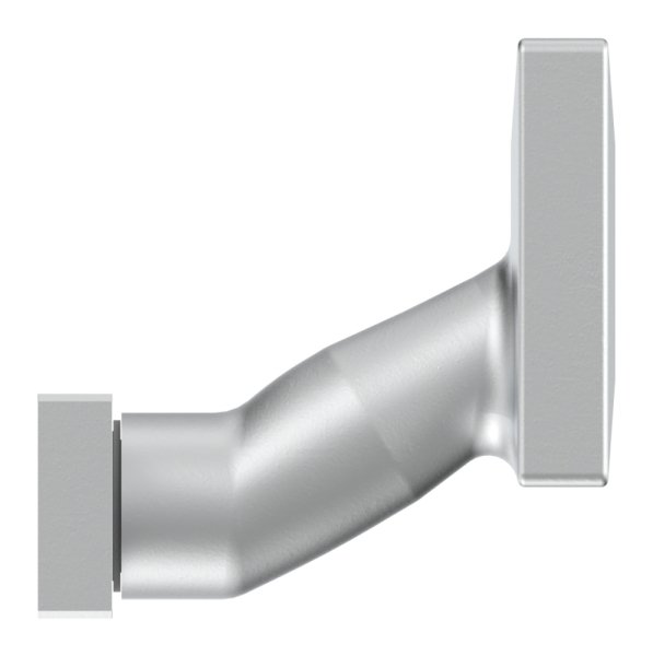 Alu-Tuerdruecker - gekroepft - drehbar - Aluminium EV1-12-3060-D.6