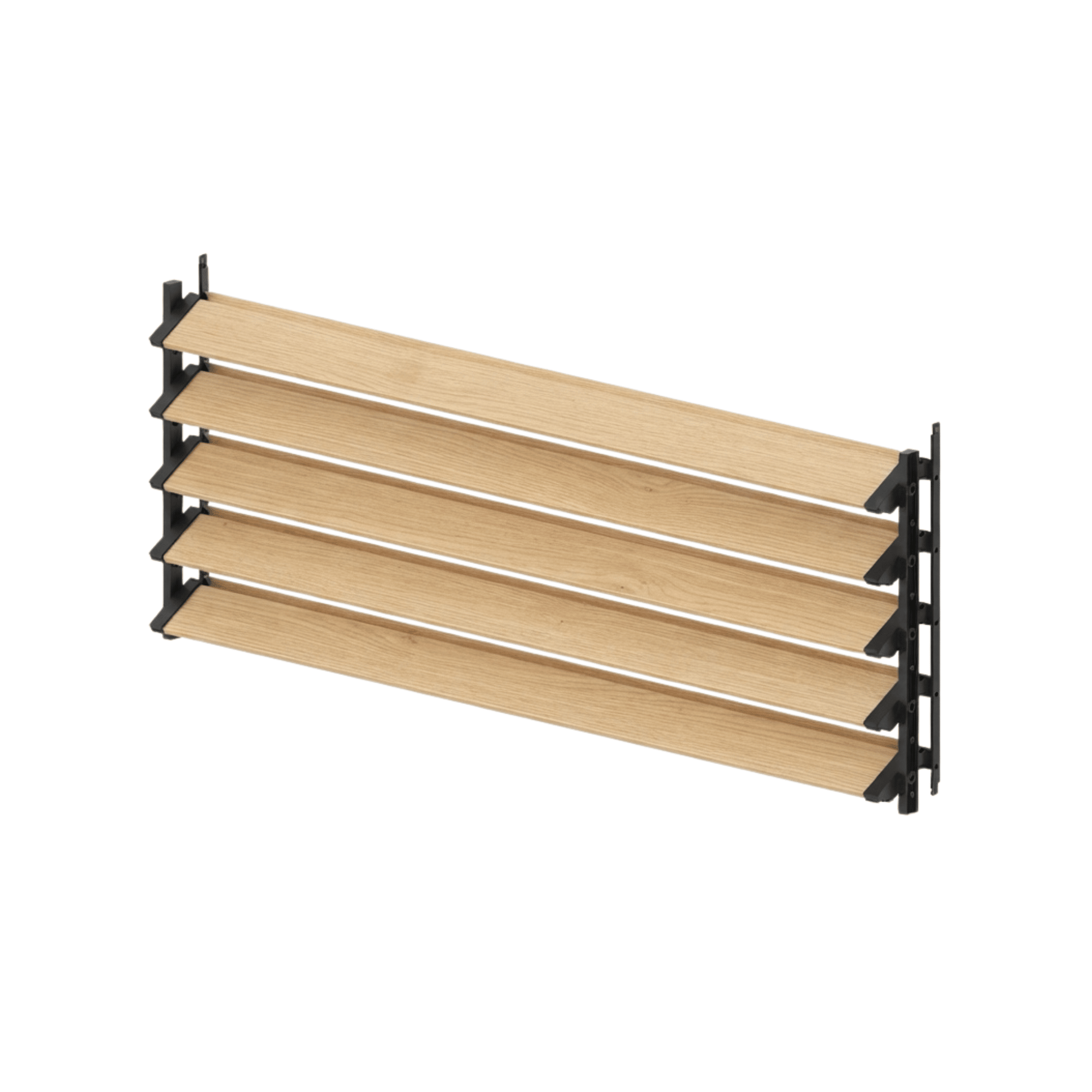 Lamellenzaun Set Kiefernholz Kunststoff 1200 x 440 mm Lamellen kippbar schwarz-89.FGSWSPVCSET8