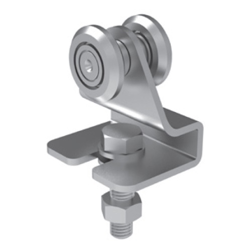 Doppel-Rollenapparat Stahl verzinkt fr Profil 33 x 34 mm- bis 60 kg Torgewicht-89-11H2633X34-A.4