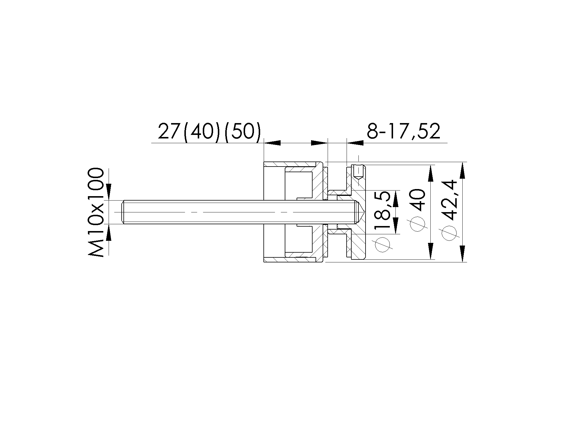 Glashalter Edelstahl V2A fuer Glas 6-10 mm geschliffen-89-11A0742FIX-A.4