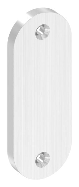Kurzschild Edelstahl V2A 32 x 87 x 6 mm geschliffen Korn 240 blind-88-1115115.240