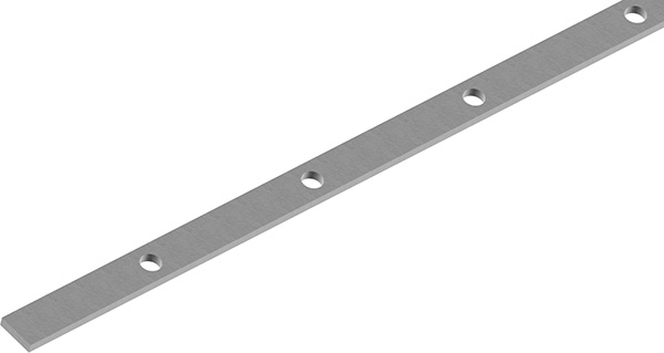 Flacheisen gelocht Laenge- 2000 mm 16 Lochungen Stahl -Roh- S235JR-30-1663.8