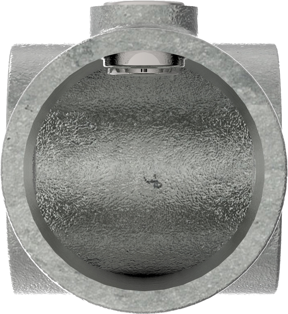 Rohrverbinder - T-Stueck kurz - 101C42 - 42-4 mm - 1 1-4- - Feuerverzinkt u. Elektrogalvanisiert-101C42