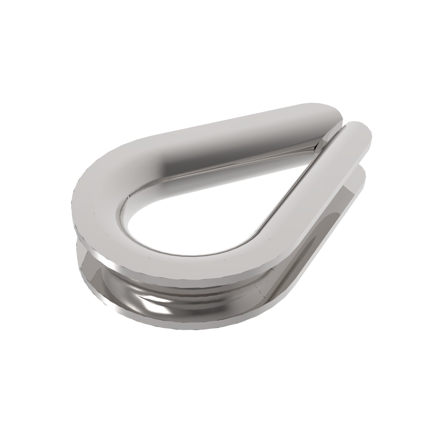 Drahtseilkausche Edelstahl AISI 316 fuer 5 mm Kabel mit Schliff-89-11A147603005-A.4