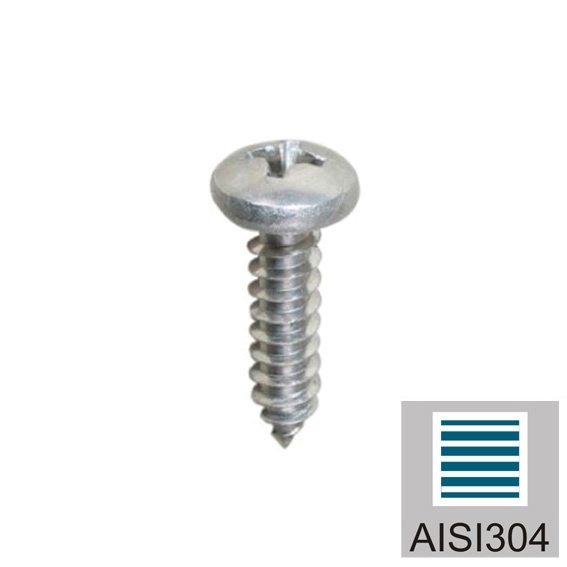 Spanplattenschraube Edelstahl A2 5 x 35 mm Panhead Kreuzschlitz Z Vollgewinde-89-11APH5X35-A.4