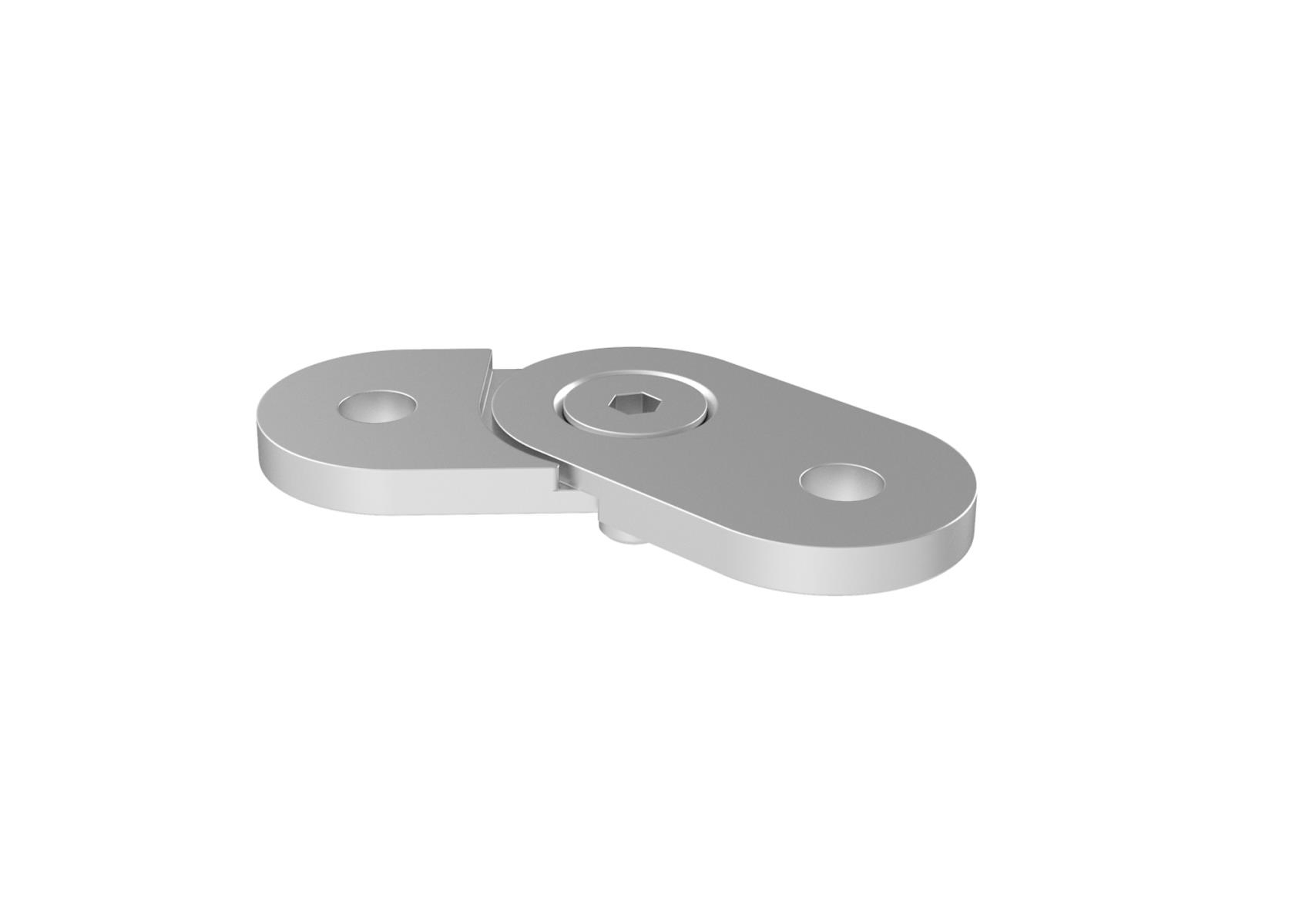 Handlaufanschlussplatte Edelstahl AISI 304 fuer Flachhandlauf verstellbar 90-180°-89-11A1881000-A.4