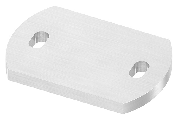 Ankerplatte Masse- 120 x 80 x 10 mm mit Langlochbohrung V2A-11-2219-10.4