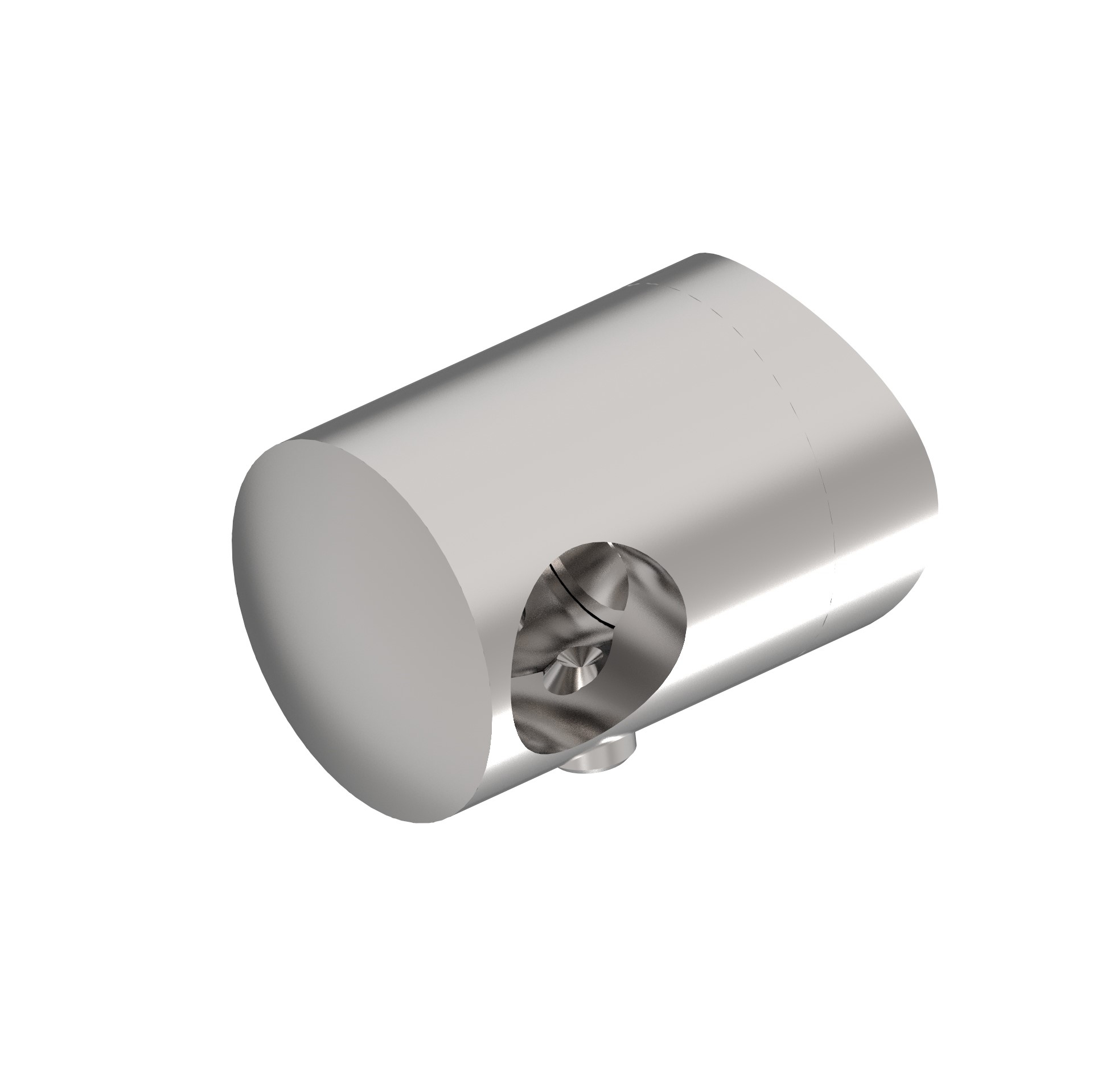 Fuellstabhalter Edelstahl AISI 316 fuer Stab d12 mm Pfosten D42-4 mm geschliffen-89-11A140831042-A.4