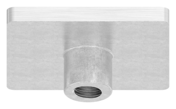 Anschweissplatte Edelstahl V2A 40 x 40 mm M8 Gewinde fuer 40x40 mm Quadratrohr-11-2417.4