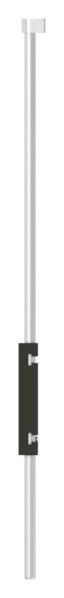 Bodenriegel XL mit Laenge 1000mm- zum Anschrauben- RAL 6009 tannengruen-88-1156711-ALU.6009