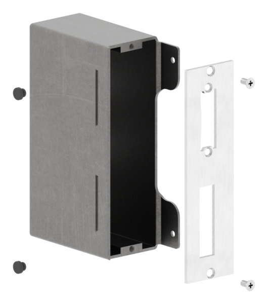 Gegenkasten Stahl roh 50 mm fuer elektrischen Tueroeffner-88-1159302-ST.50