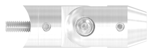 Querstabhalter V2A Edelstahl mit Gelenk – Anschluss 33-7 mm fuer Rundstaebe 14 mm inkl- Schrauben-11-1617.4