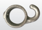 Rohrverbinder Stellring mit Haken Ø 48-3 mm -1 1-2- - Temperguss verzinkt - 182TD48-182TD48