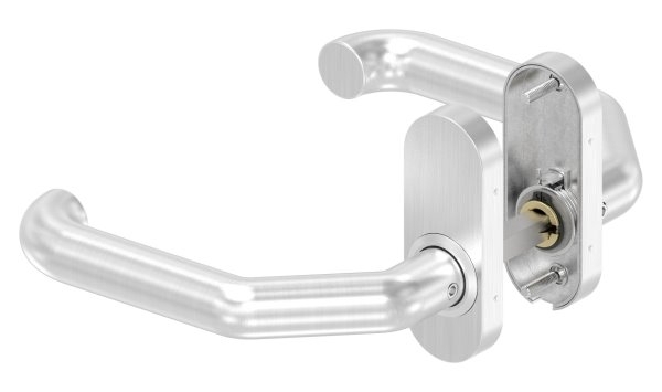Tuerdruecker-Paar V2A Edelstahl 8mm Drueckerstift Tuerstaerke 30-60mm-11-3525.4
