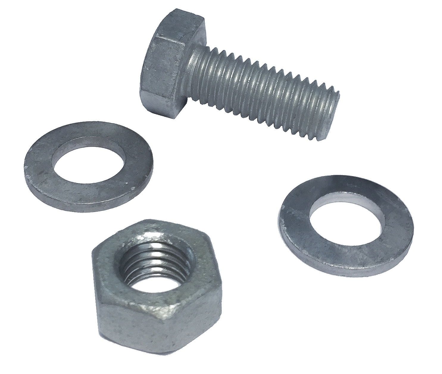Schraubenset fuer Gitterroststufen M12x30 mm aus St37- feuerverzinkt-13-M1230SET.7
