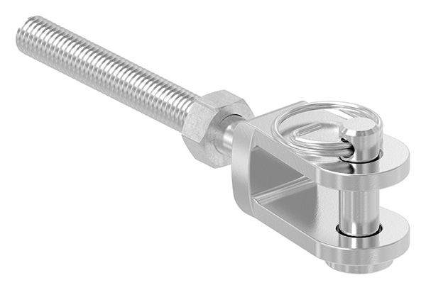 Gabelterminal Edelstahl V4A M5 Aussengewinde rechts-88.11100058005