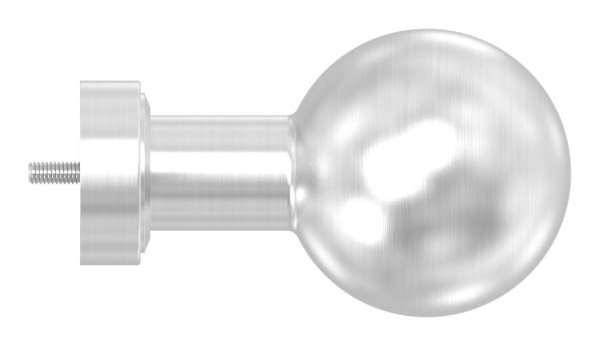Drueckerknopf V2A Edelstahl Ø 50 mm fest gerade ausser Mitte-11-3521.4