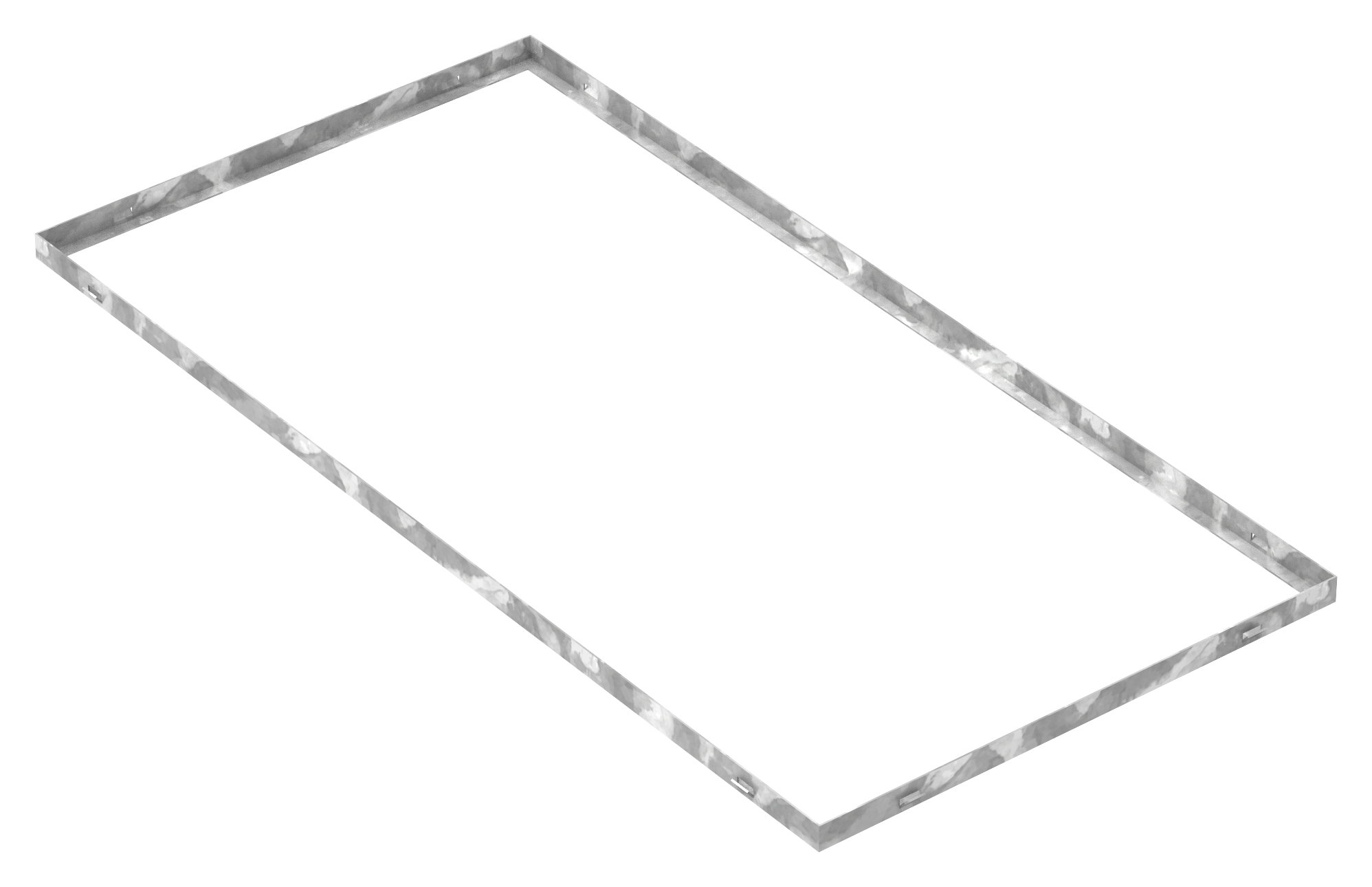Zarge - Masse- 600x1200x28 mm - fuer Rosthoehe 25 mm - aus S235JR -St37-2- bandverzinkt-23-6012025.7