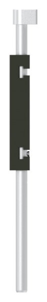 Bodenriegel mit Laenge 490mm- zum Anschrauben- RAL 6009 tannengruen-88-1156710-ALU.6009