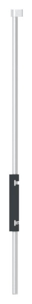 Bodenriegel XL mit Laenge 1000mm- zum Anschrauben- RAL 7016-88-1156711-ALU.7016