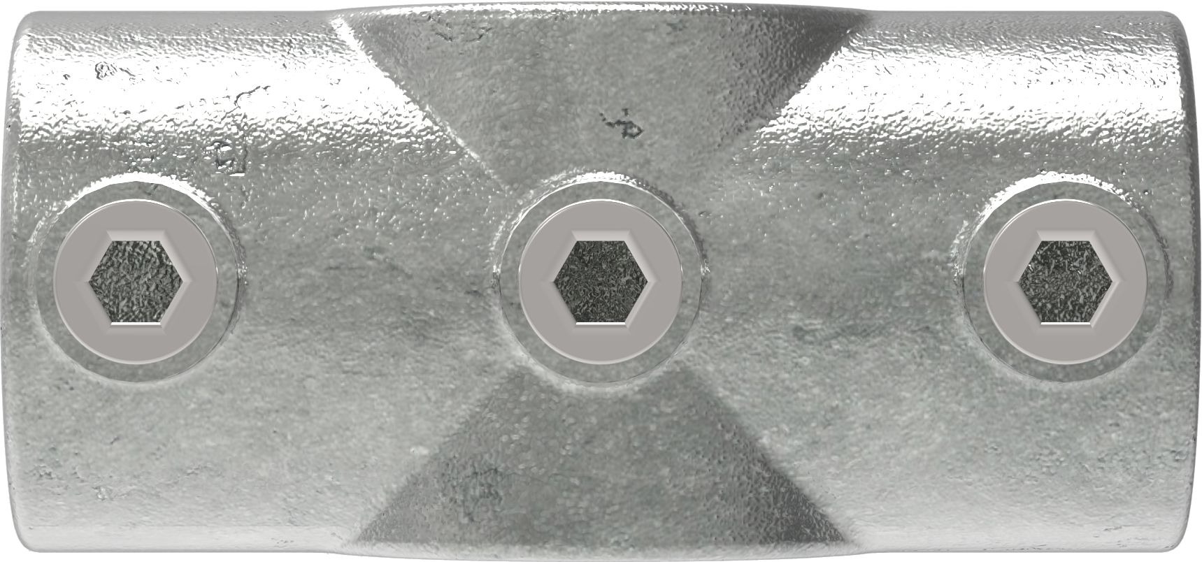 Rohrverbinder - Kreuzstueck durchgehend - 119C42 - 42-4 mm - 1 1-4- - Feuerverzinkt u. Elektrogalvanisiert-119C42