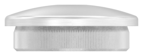 Rohrabschlussstopfen V2A fuer Rohr Ø 42-4x3-0 mm- M8 Gewinde- gewoelbt-11-5037.4