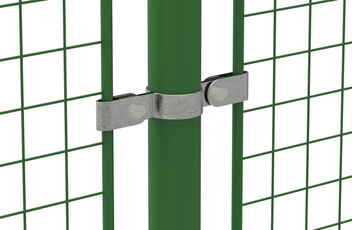 Rohrverbinder - Gitterhalter doppelt - 171B34 - 33-7 mm - 1- - Feuerverzinkt u. Elektrogalvanisiert-171B34