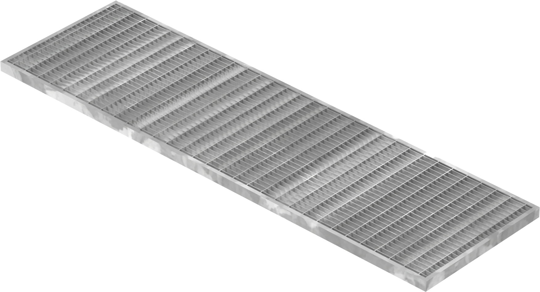 Lichtschachtrost Baunormrost - Masse-  290x990x20 mm 30-10 mm - aus S235JR -St37-2- im Vollbad feuerverzinkt-23-29993120.7