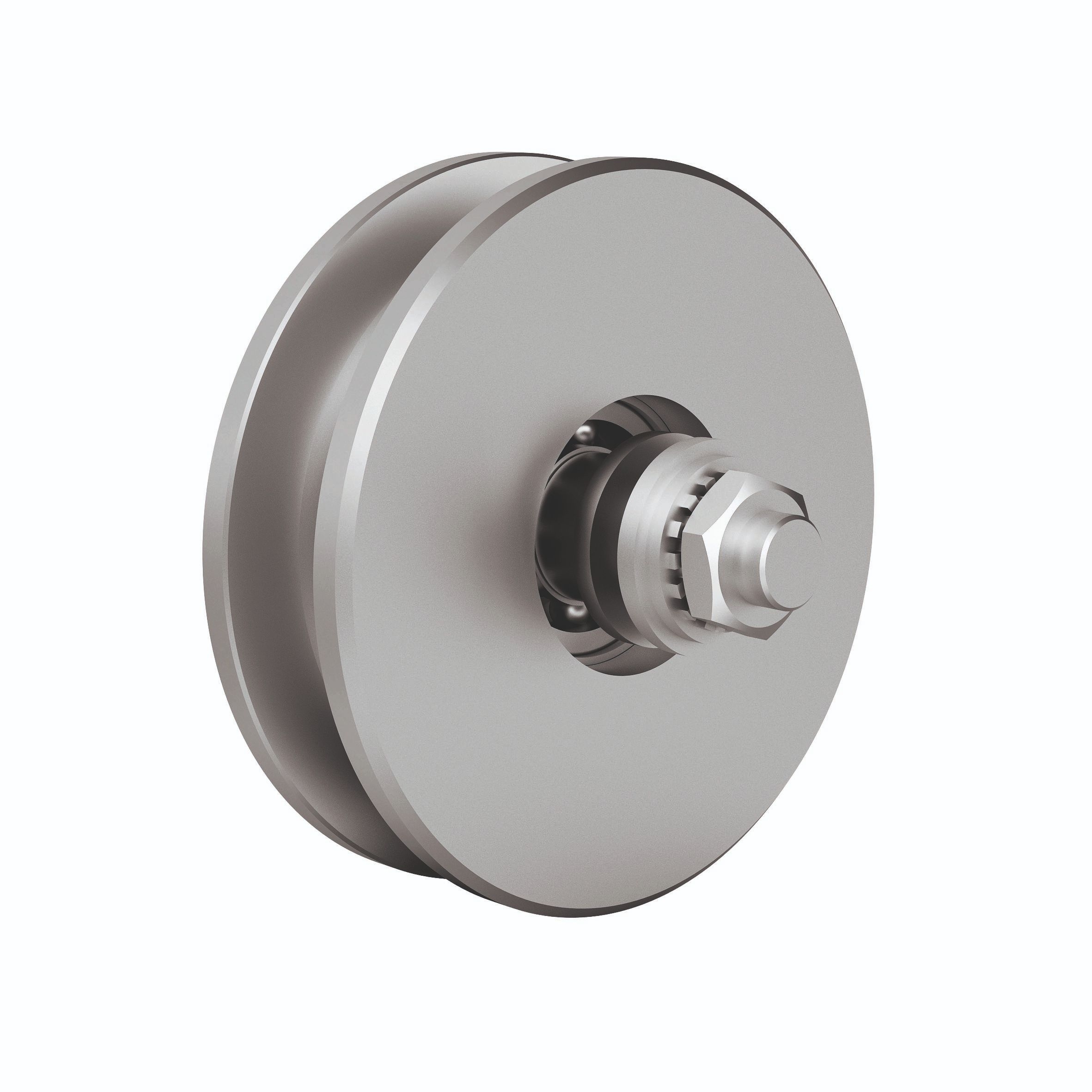 Laufrolle unten- einfach gelagert- Rollen- Ø 120 mm MEA 10337672-60-0203.7