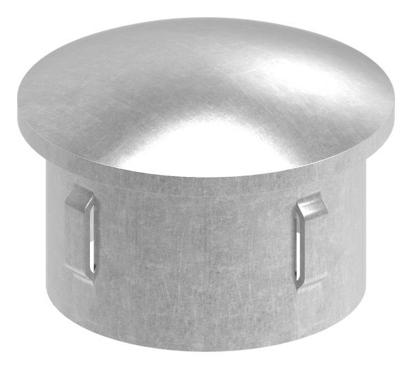 Stahlstopfen - leicht gewoelbt - fuer Ø 48-3x2-5-2-9 mm - Stah S235JR- roh-30-2905.8