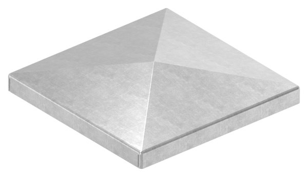 Pfeilerbedecker - fuer Quadratrohr - Masse- 80x80 mm - Stahl S235JR- roh-30-2454.8