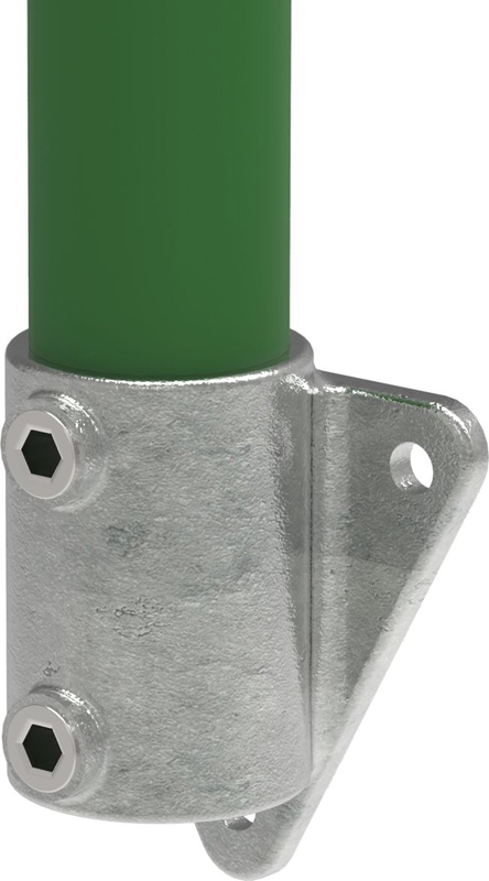 Rohrverbinder - Wandhalter Dreieckflansch - 146D48 - 48-3 mm - 1 1-2- - Feuerverzinkt u. Elektrogalvanisiert-146D48