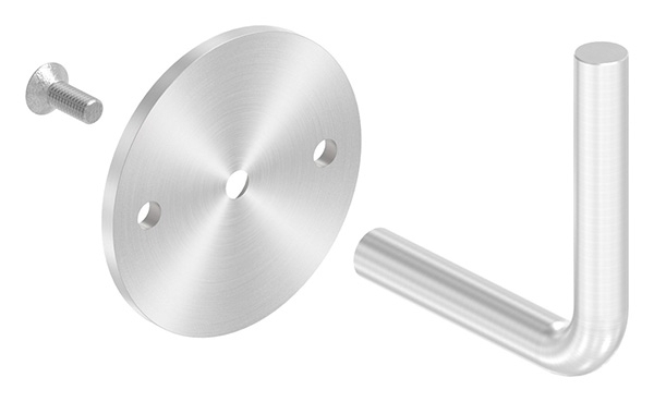 Handlaufhalter mit Ronde 70 x 5 mm zum Anschweissen V4A-11-2606-B.1