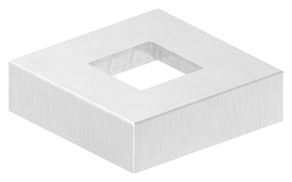 Abdeckrosette 72x72x20 mm fuer Vierkantrohr 30x30 mm V4A-11-2531.1