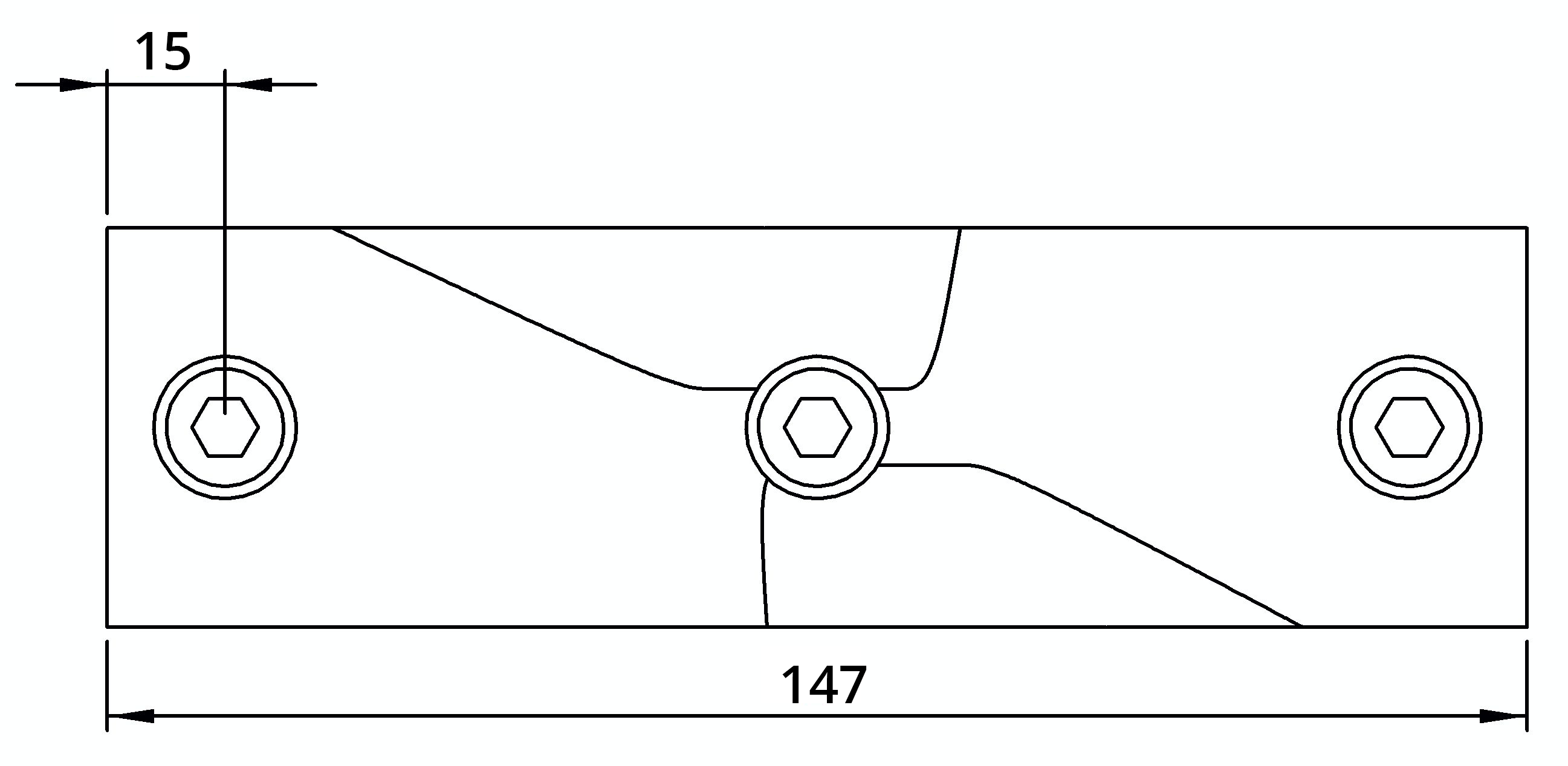 Rohrverbinder - Kreuzstueck 30-45° - 130B34 - 33-7 mm - 1- - Feuerverzinkt u. Elektrogalvanisiert-130B34